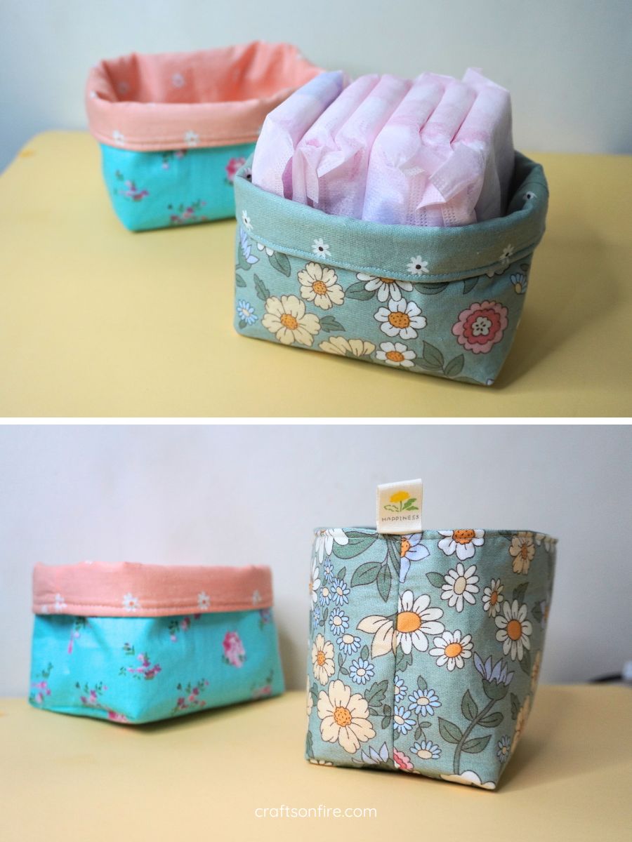 easy fabric basket sewing guide