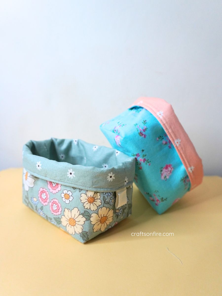 How to sew fabric baskets guide