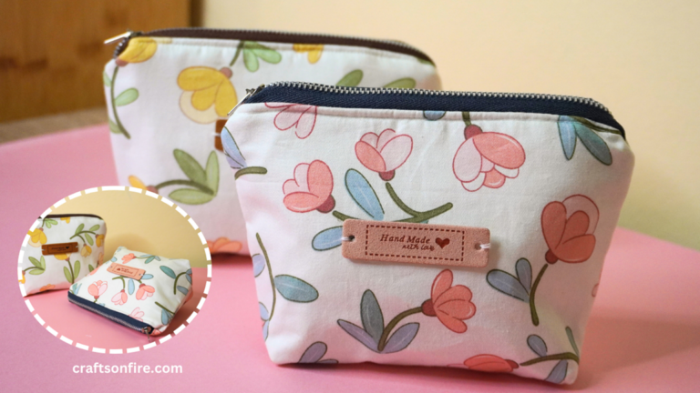 how to sew a zipper pouch step by step