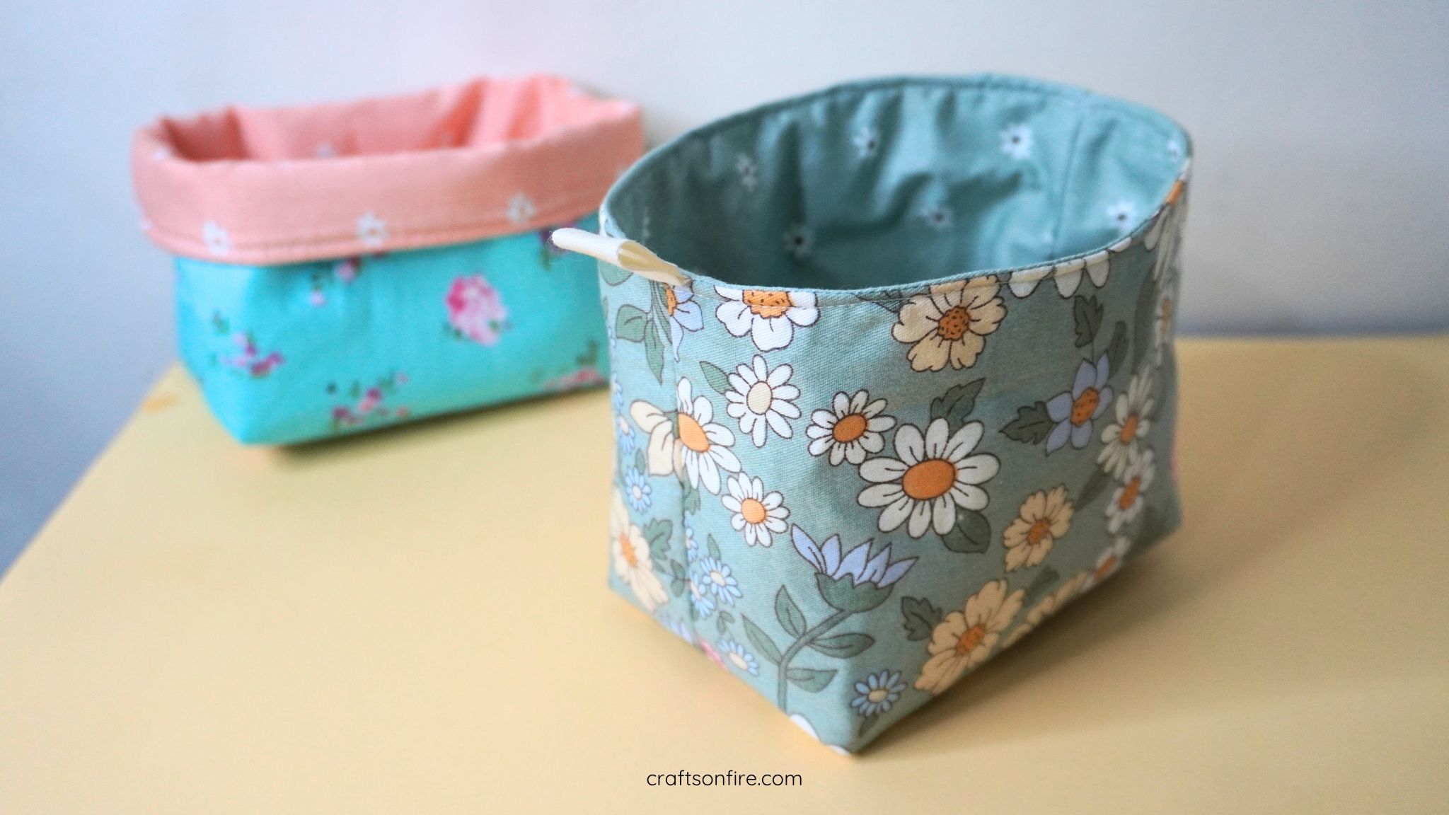 how to sew fabric baskets