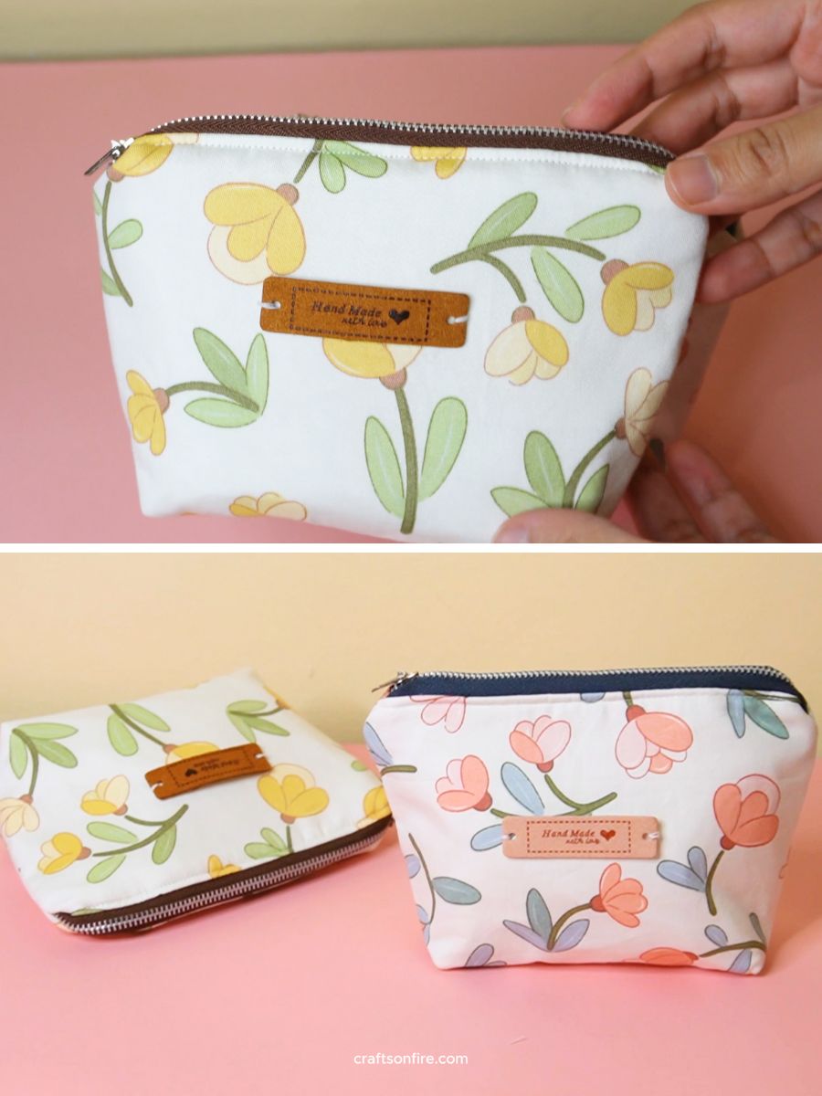 how to sew zipper pouch