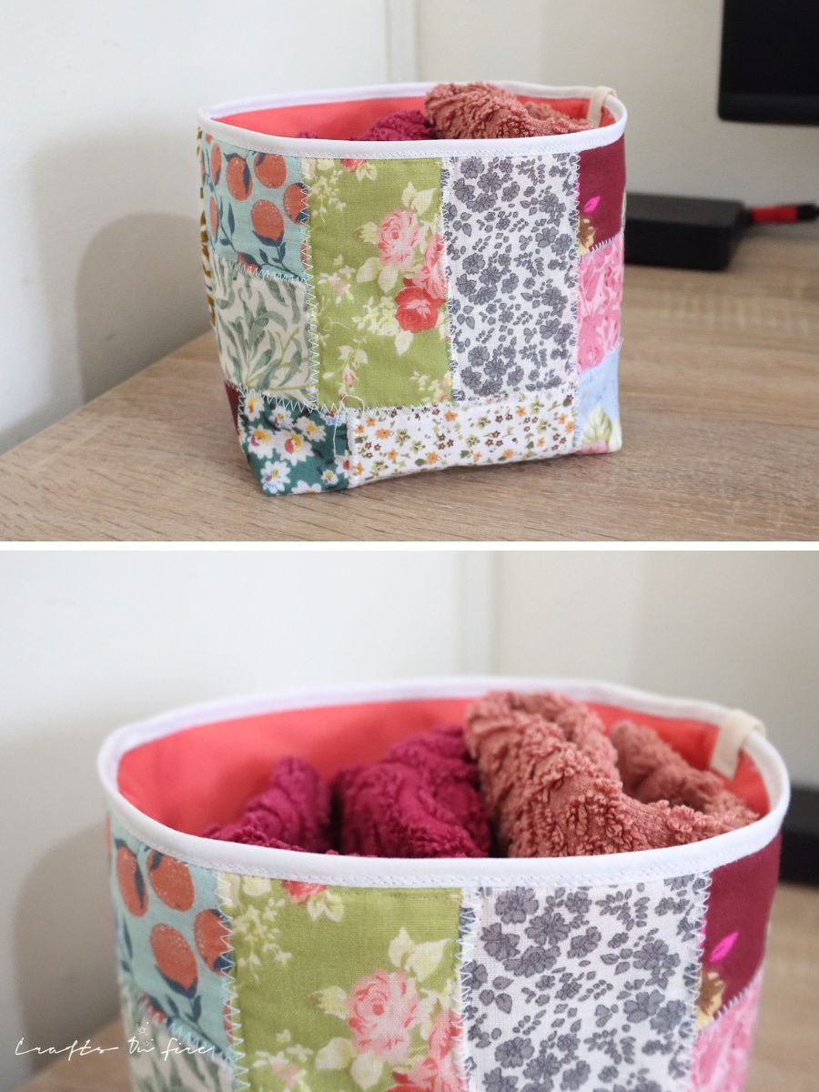 patchwork basket tutorial