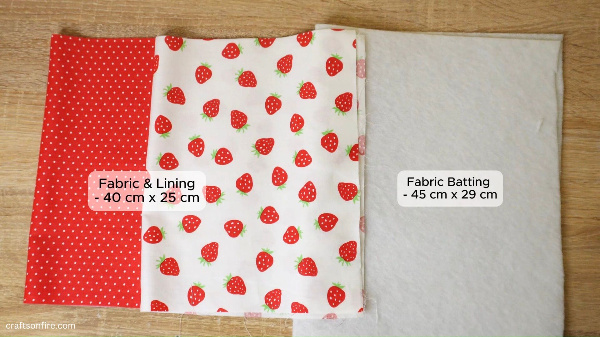 strawberry pouch materials