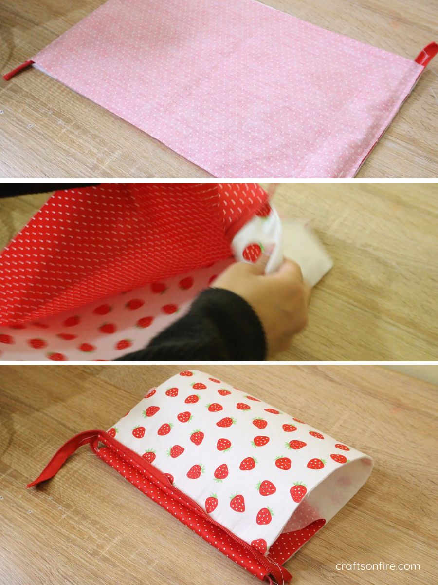 strawberry pouch step 5