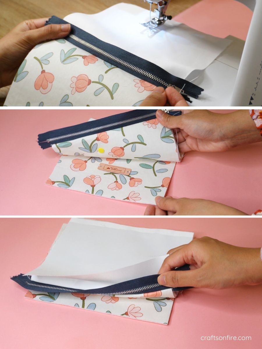 zipper pouch step 3