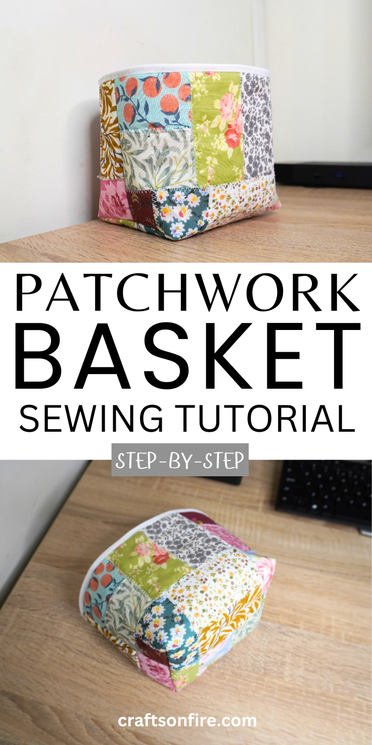 patchwork basket sewing tutorial