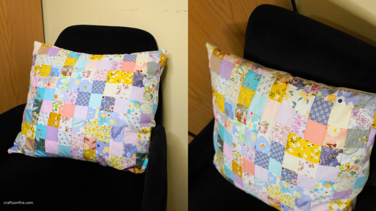 patchwork envelope pillow cover tutorial