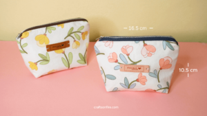 how to sew zipper pouch step by step