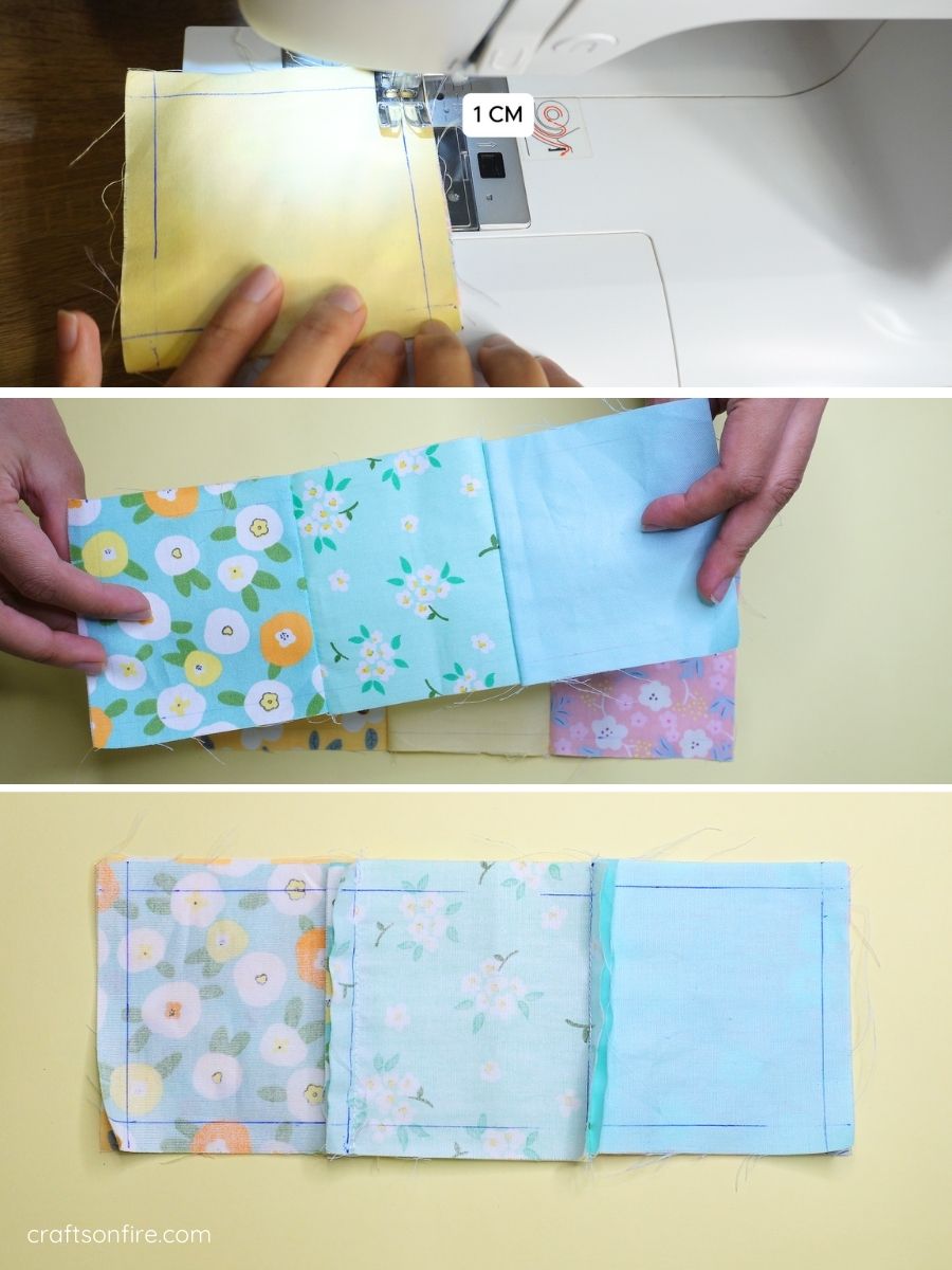 patchwork pot holder step 2