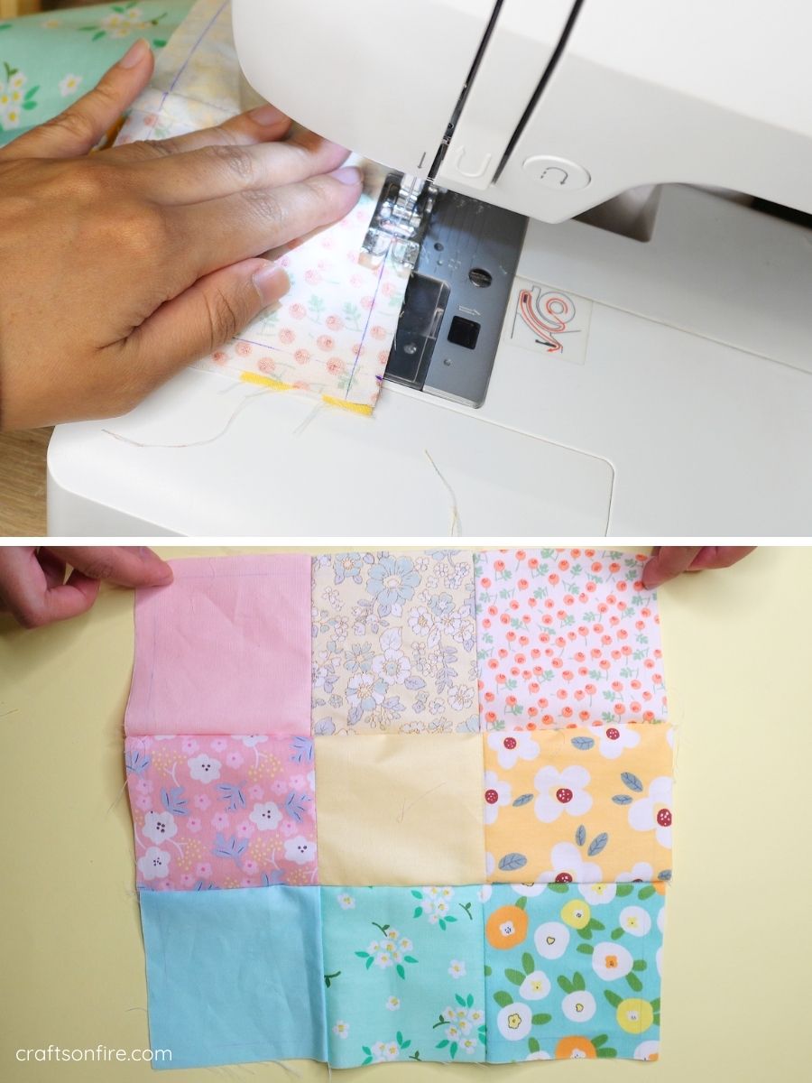 patchwork pot holder step 4