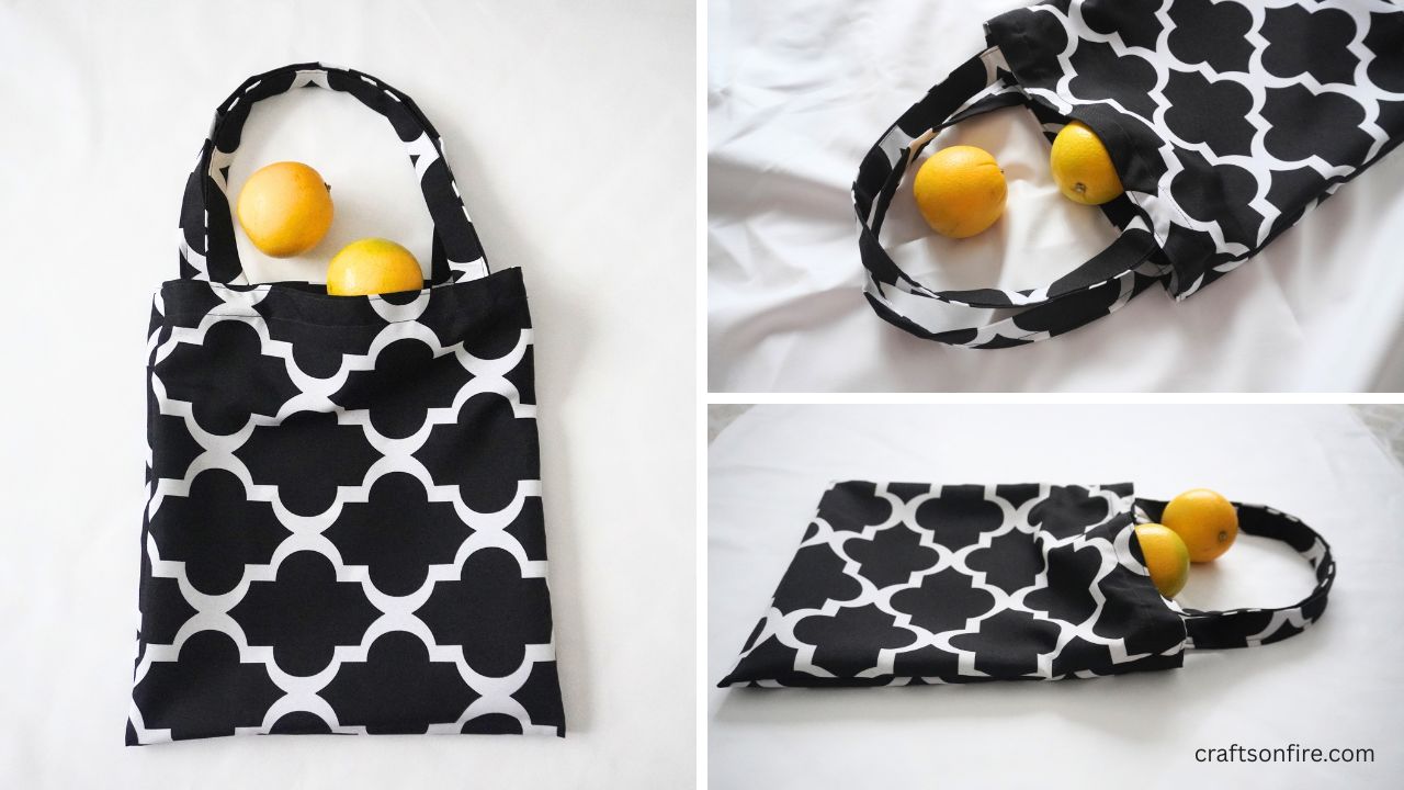 how to sew unlined tote bag