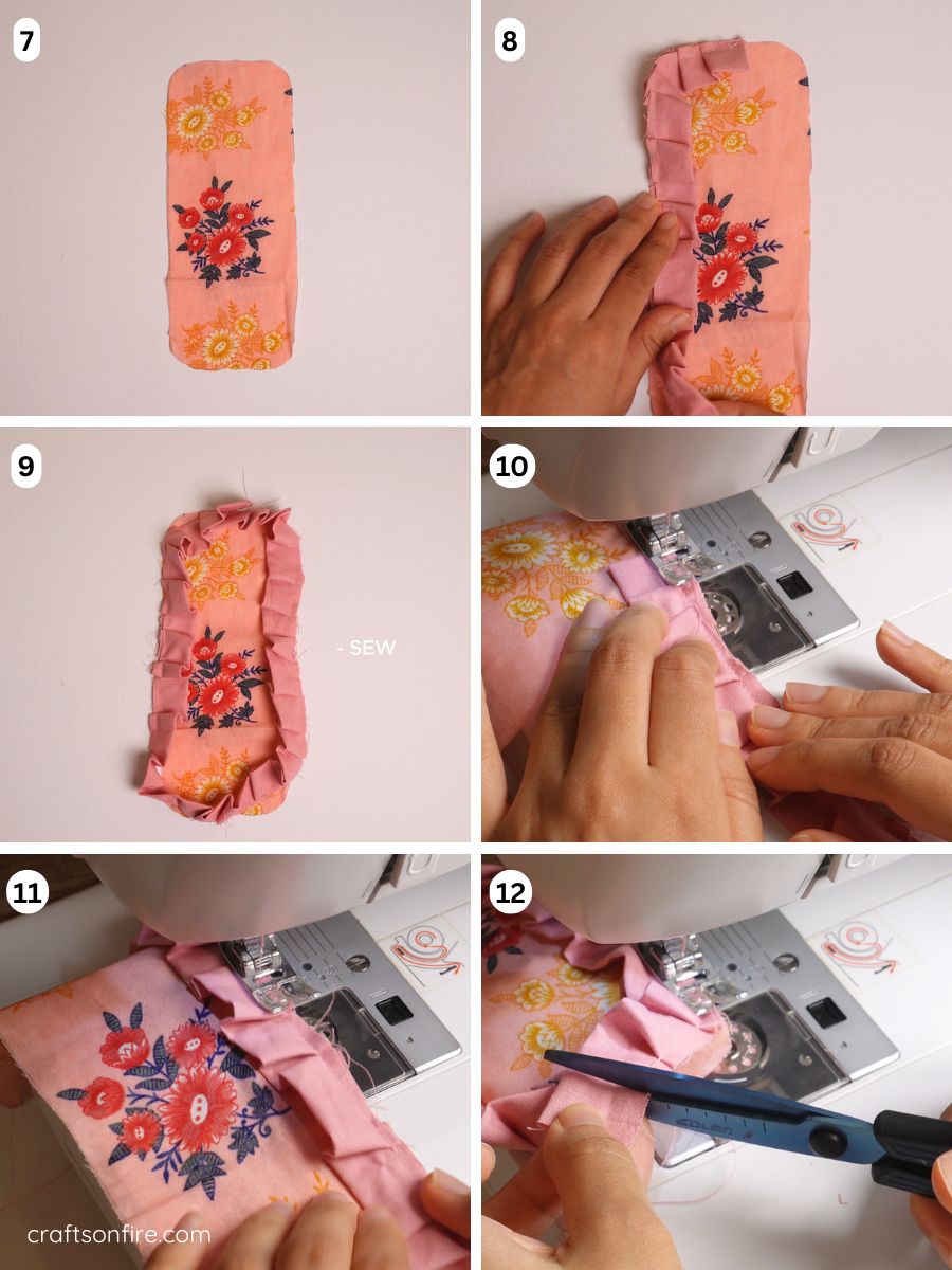 ruffle bookmark part 2