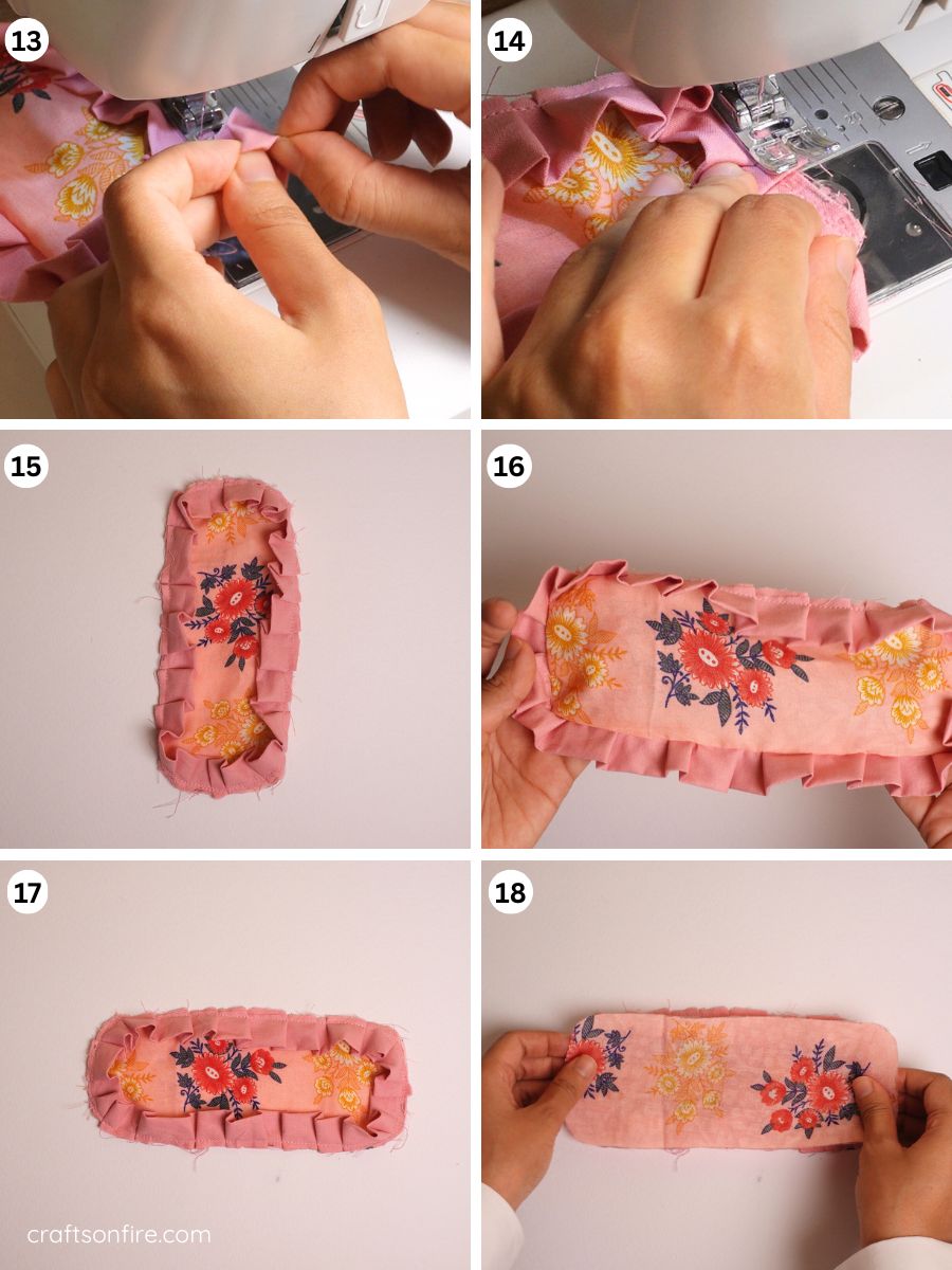 ruffle bookmark part 3