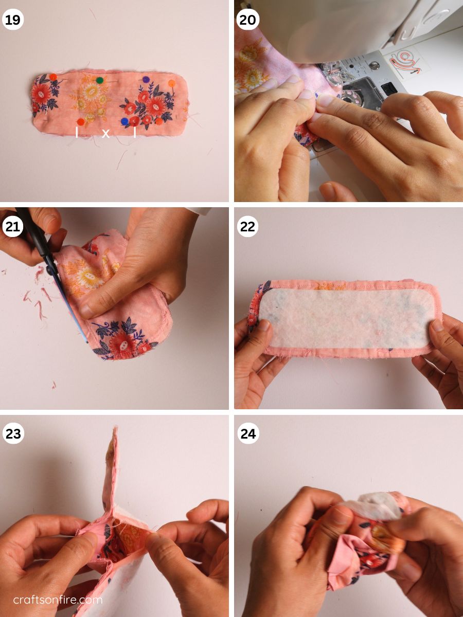 ruffle bookmark part 4