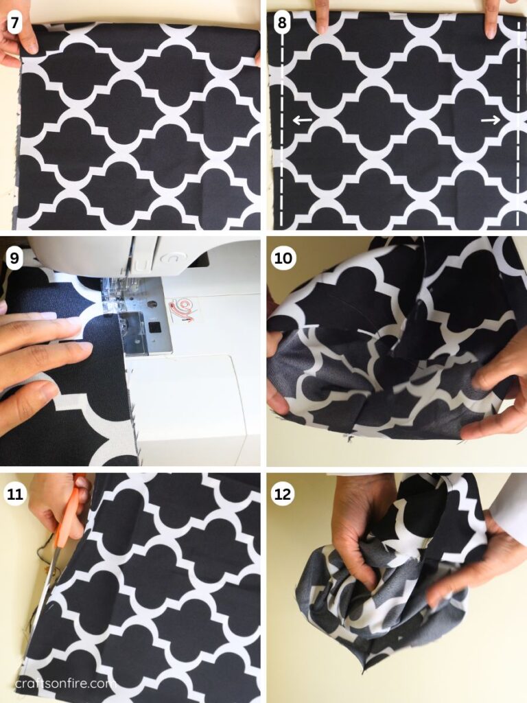 tote bag sewing tutorial step 2