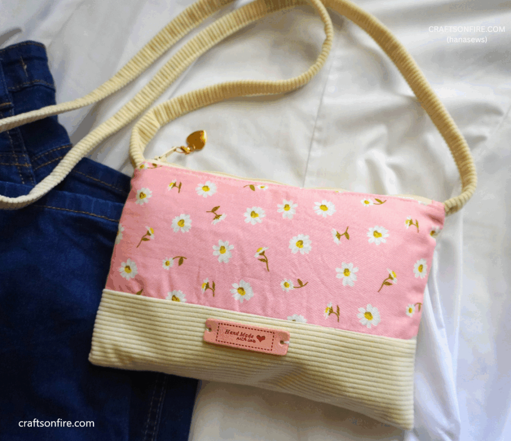 crossbody bag sewing printable tutorial