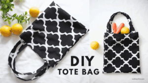 DIY Unlined Tote Bag Tutorial