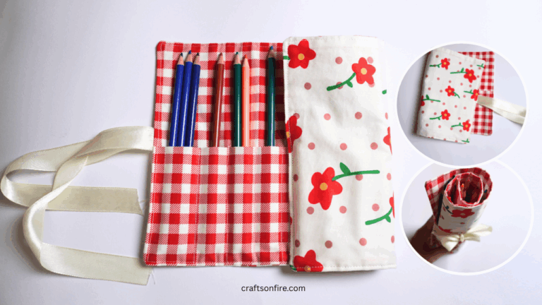 how to sew a roll up pencil case
