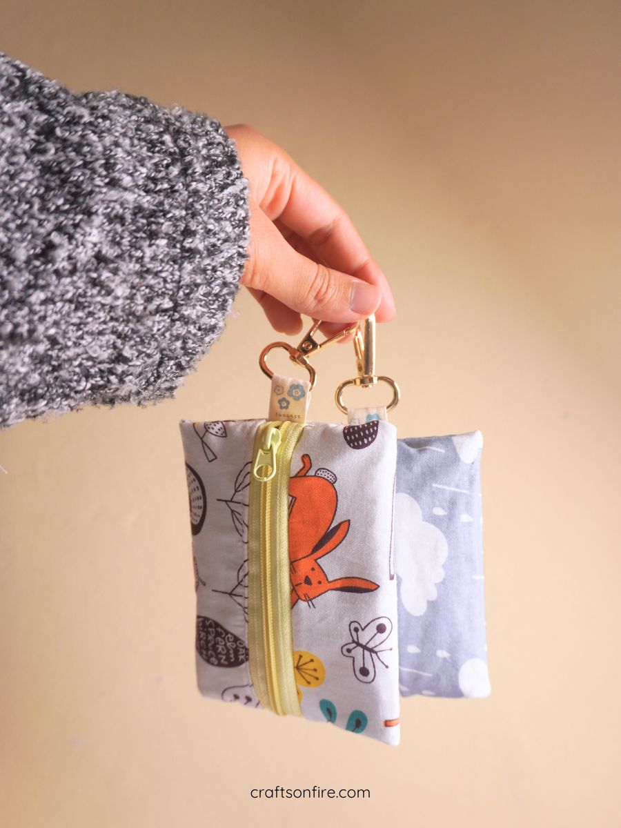 diy keyring pouch sewing tutorial