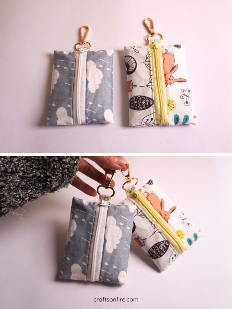 How To Sew A Keyring Pouch - Craftsonfire