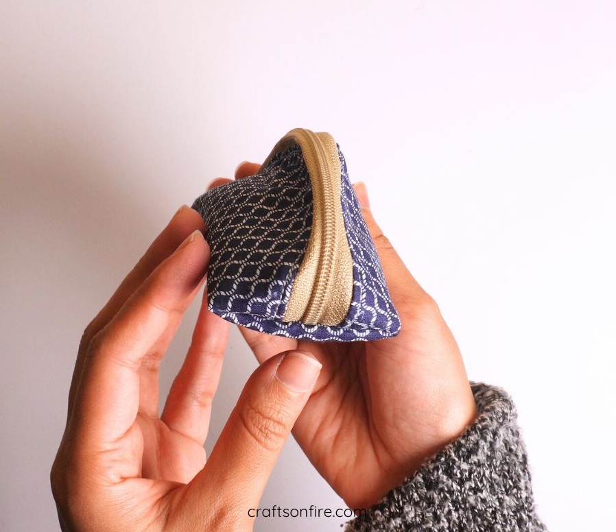 diy half moon purse