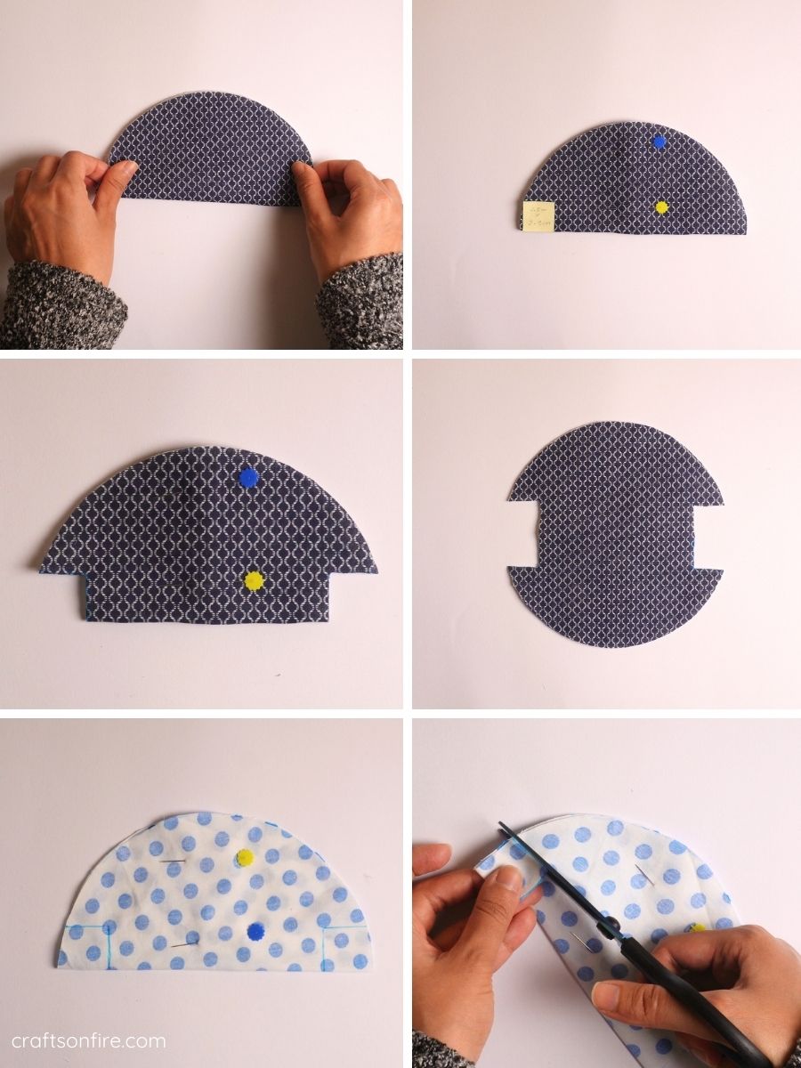 half moon purse step 2