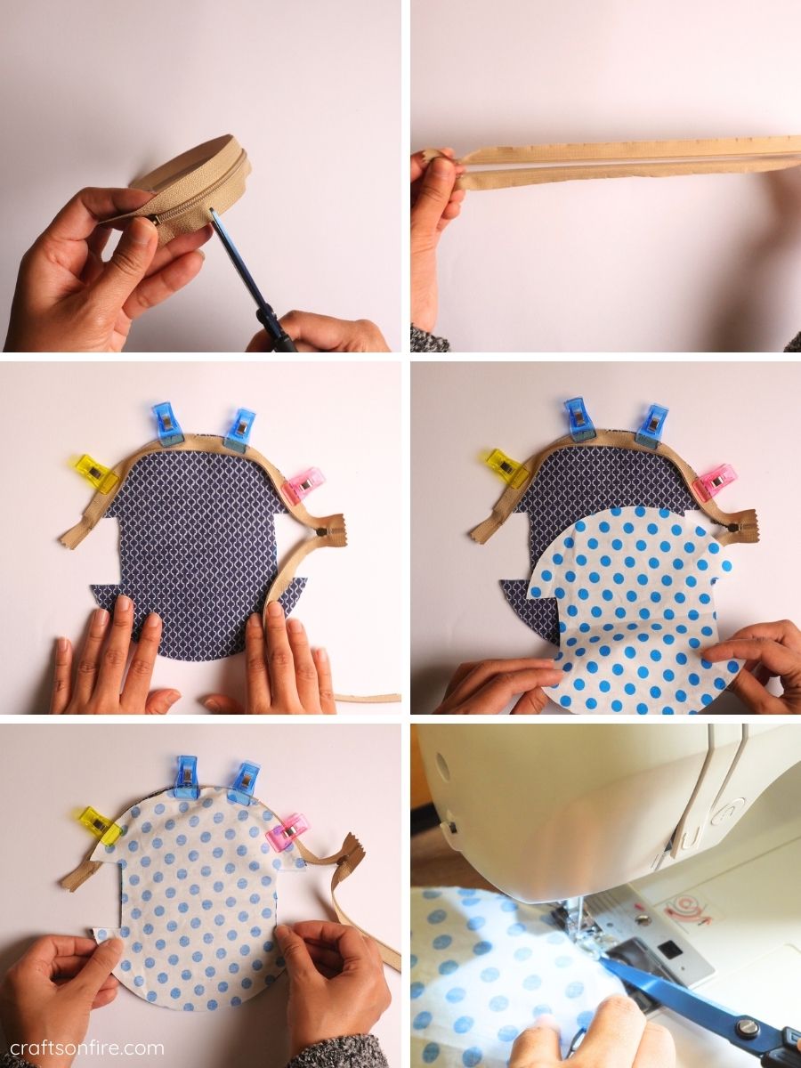 half moon purse step 3