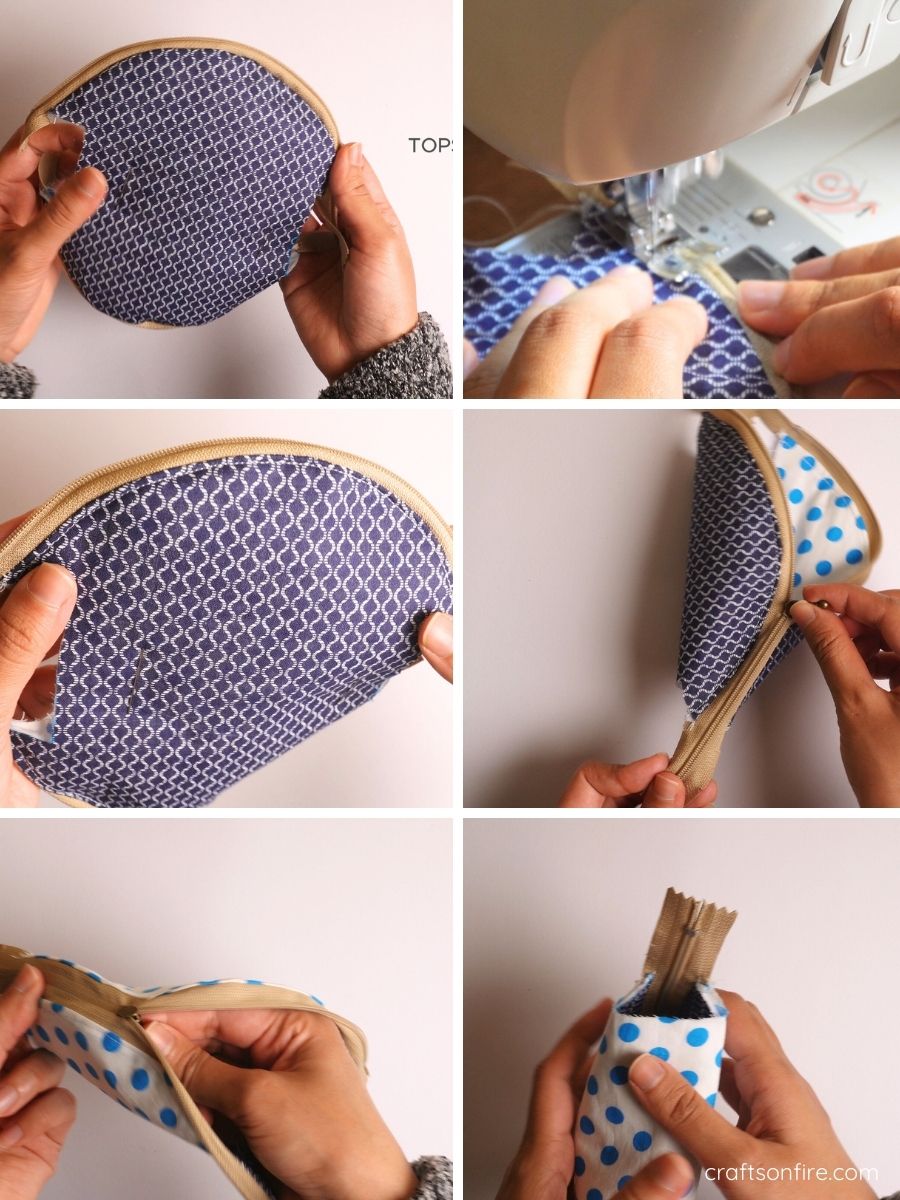 half moon purse step 5