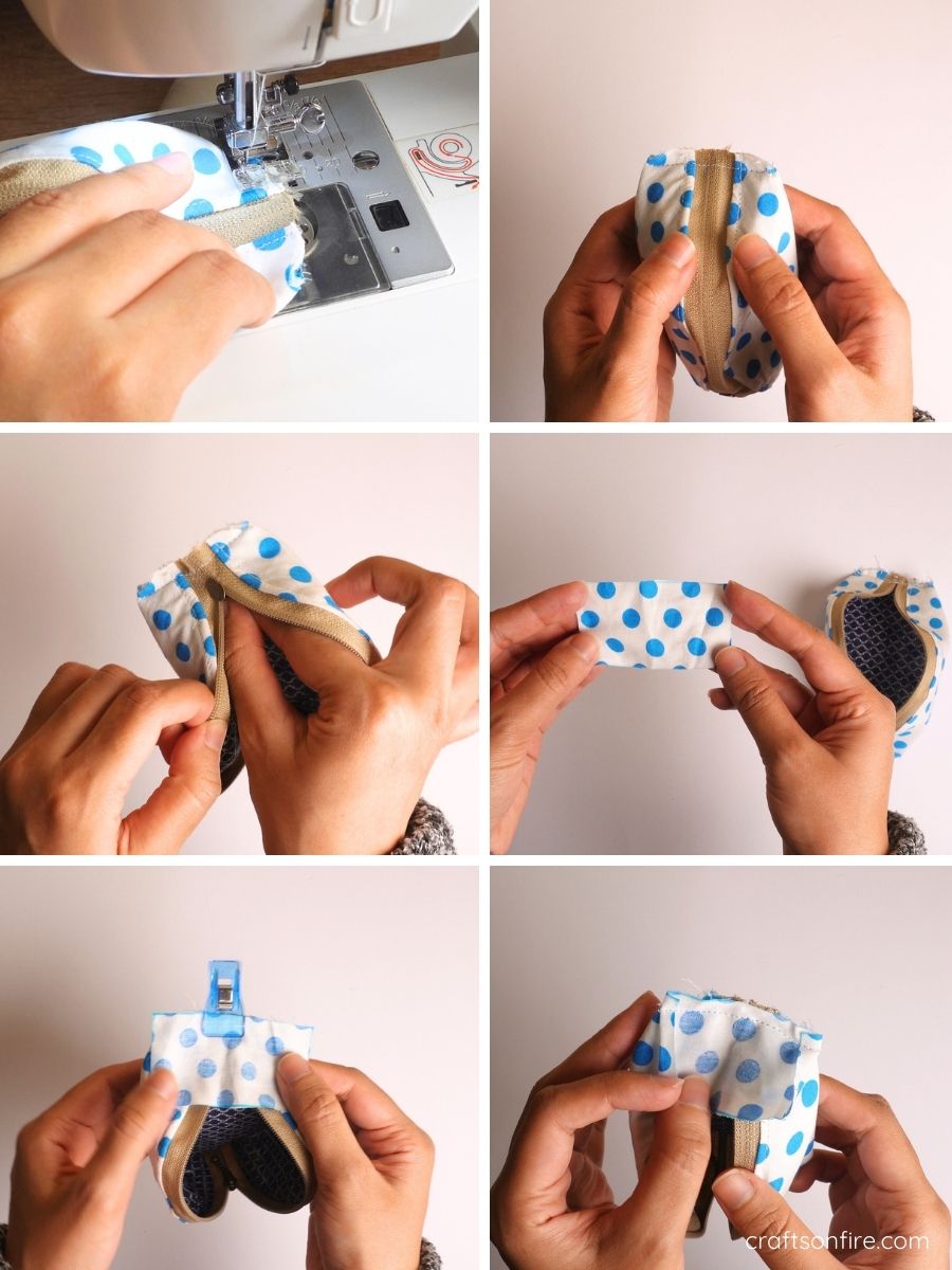 half moon purse step 7