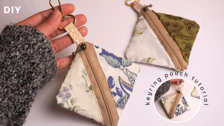 diy keyring pouch sewing tutorial easy tutorial