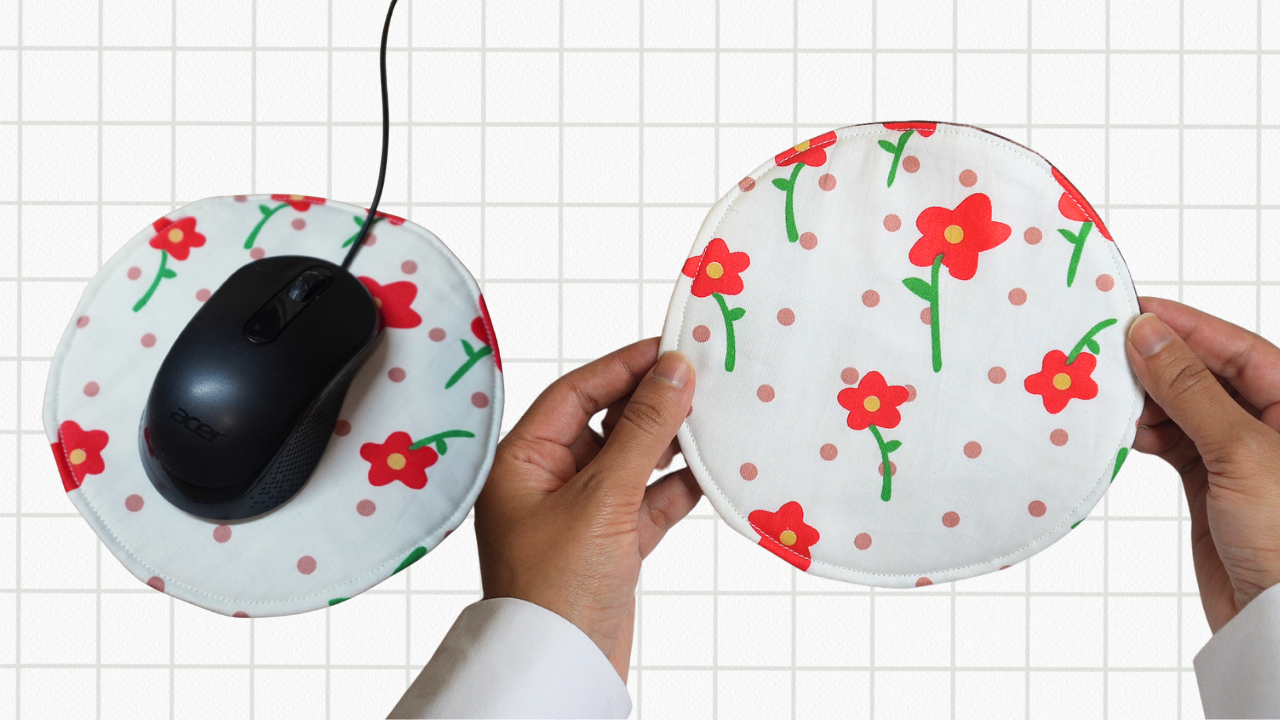 how to sew a mouse pad