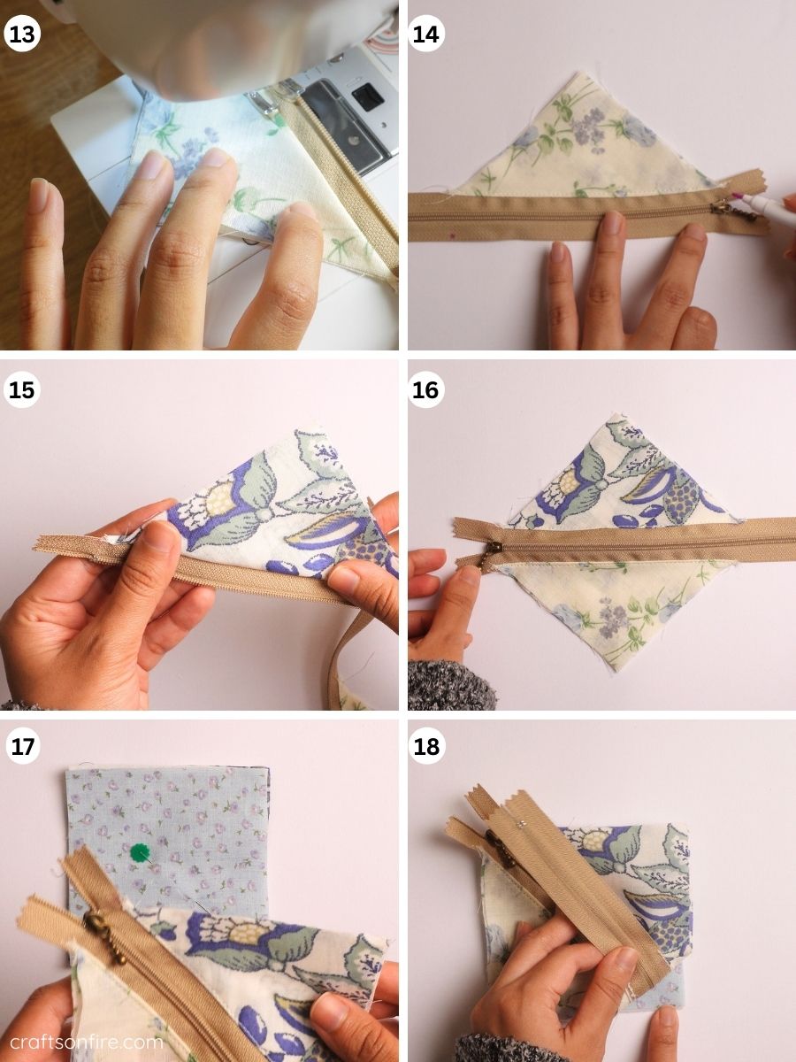 keyring pouch tutorial part 3