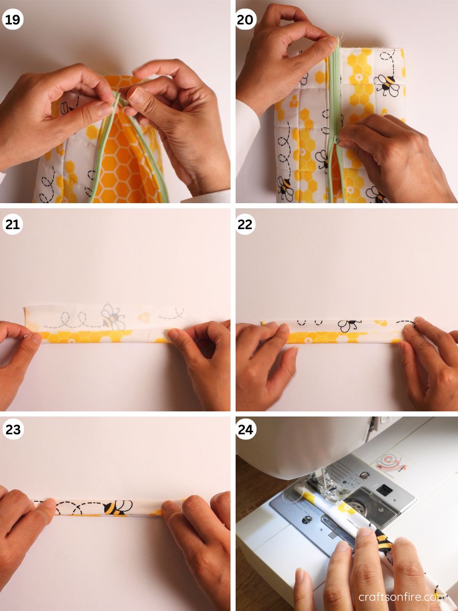 diy triangle pouch part 4