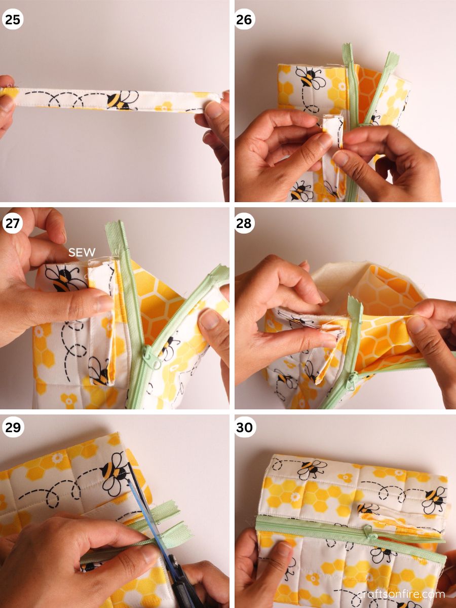 diy triangle pouch part 5