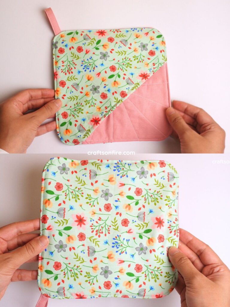 how to sew a pocket pot holder