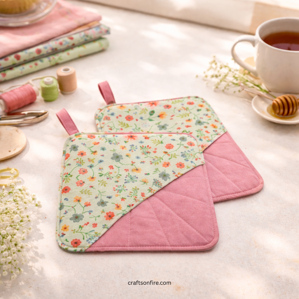 diy pocket pot holder sewing tutorial beginners guide