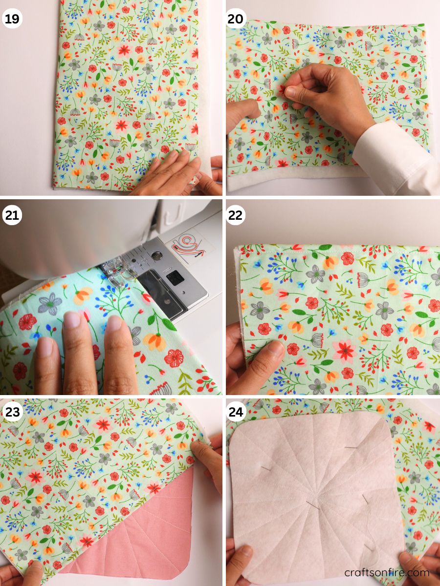 pocket pot holder sewing tutorial part 4