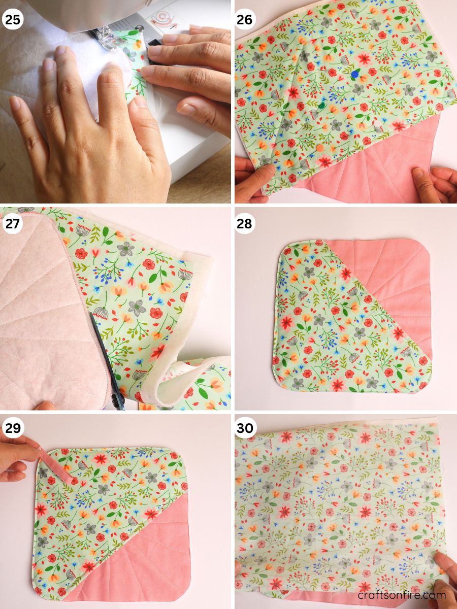 pocket pot holder sewing tutorial part 5