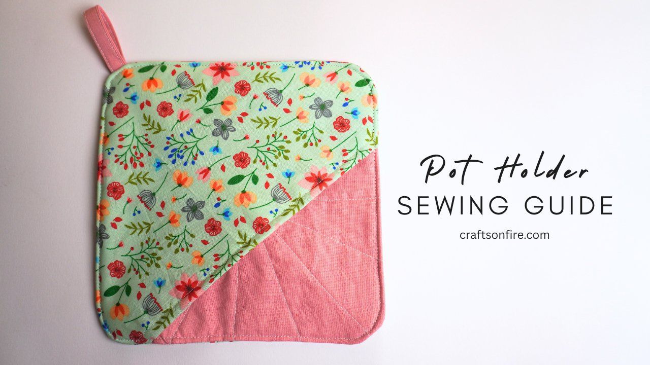how to sew a pot holder with a top pocket