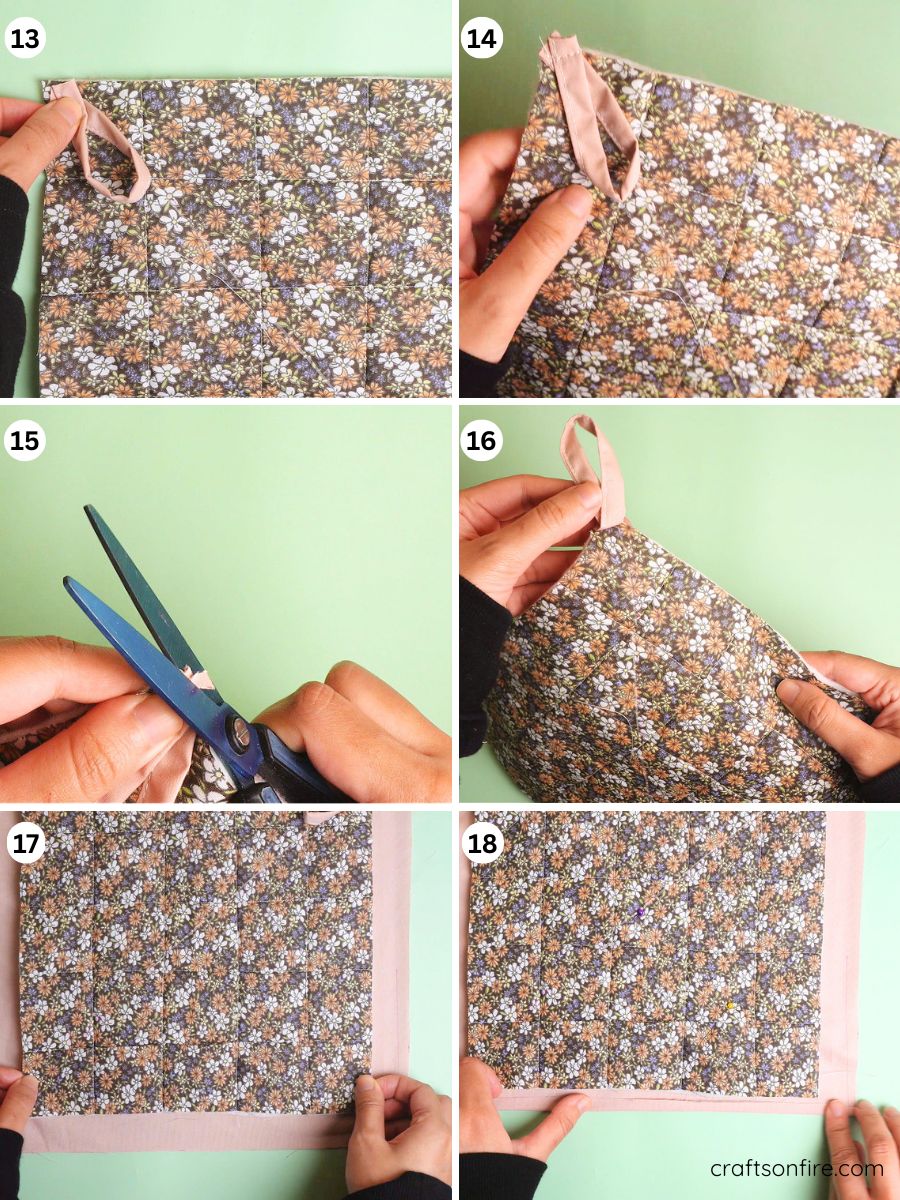 no binding pot holder tutorial part 3