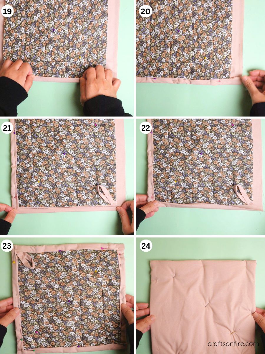no binding pot holder tutorial part 4