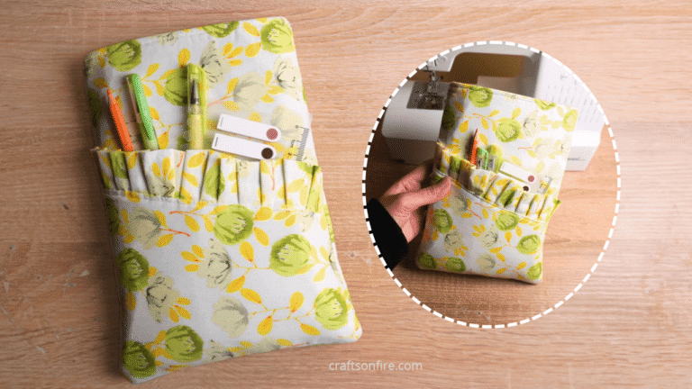 DIY Book Sleeve With Front Pocket (Sewing Guide)