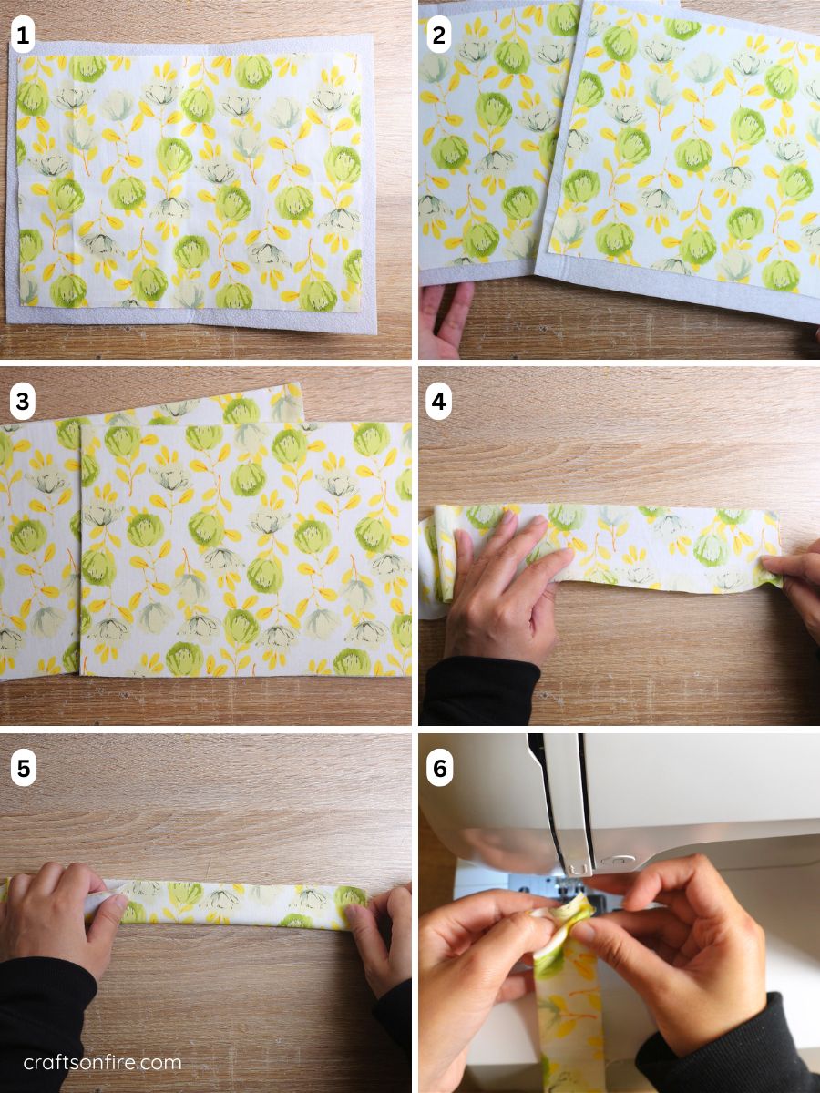 ruffle book sleeve tutorial part 1