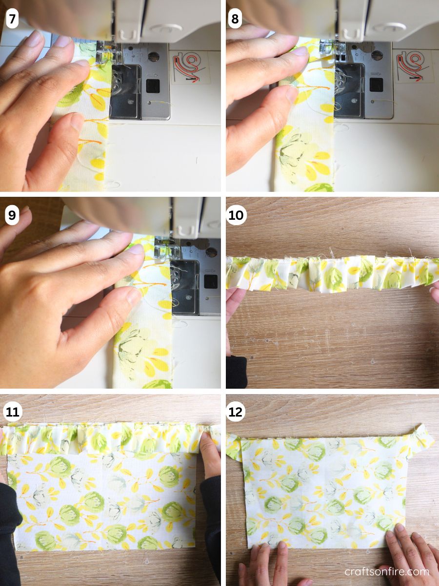 ruffle book sleeve tutorial part 2